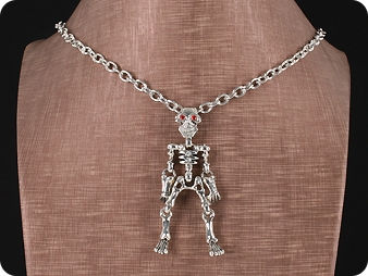 Muscle Skeleton Soldier Series Solid Steel Men Pendant