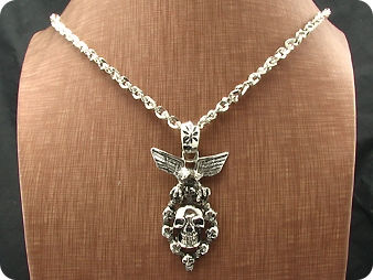 Mysterious The Gates Of Hell Solid Steel Men Pendant