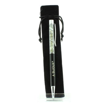 Raw Green rutile Quartz mineral pen Brazil.