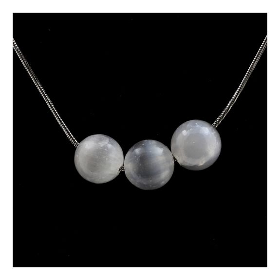 Bracelet en acier inoxydable 1 Perle Selenite du Maroc + bois 8 mm Bracelet en acier inoxydable 1 Perle Selenite du Maroc + bois 8 mm