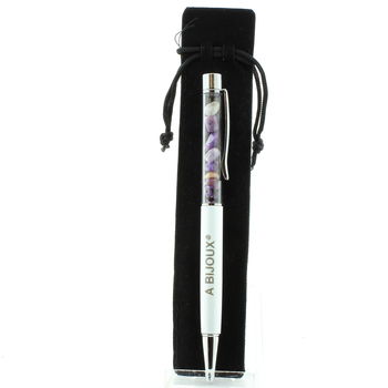 Raw Charoite mineral pen Russia.