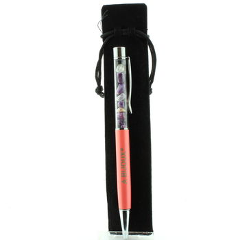 Raw Charoite mineral pen Russia.