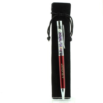 Raw Charoite mineral pen Russia.