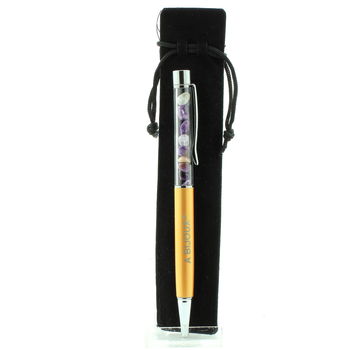 Raw Charoite mineral pen Russia.