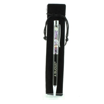 Raw Charoite mineral pen Russia.