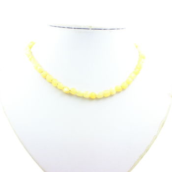 Collier perles Calcite jaune du Royaume-Uni