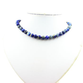 Lapis Lazuli from Pakistan quality 5A 8 mm beaded necklace