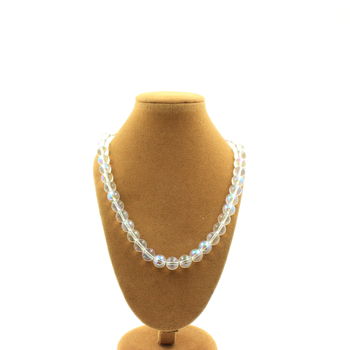 Collier perles Quartz Titane 8 mm