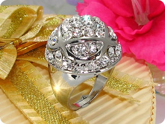 White Gold Round Brilliant Cut Created Diamond Ring