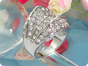 White Gold Round Brilliant Cut Created Diamond Ring