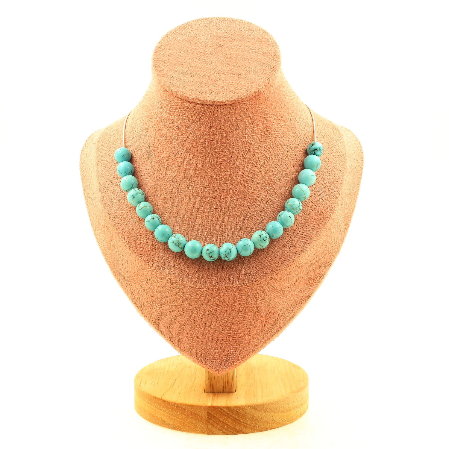 Collier court Moana - Howlite turquoise et Perles d'eau douce | Les vahinées Collier court Moana - Howlite turquoise et Perles d'eau douce | Les vahinées