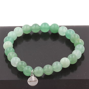 Bracelet Perles Aventurine 8 mm.