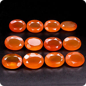 13.33CT. AAA RICH ORANGE CORNELIAN 12pcs AFRICA