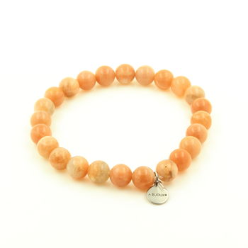 Bracelet Perles Pierre de soleil d'Afrique qualité 7A 8 mm.