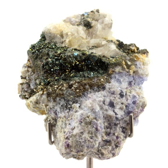 Pyrite + Marcasite + Fluorite. 486.0 ct.