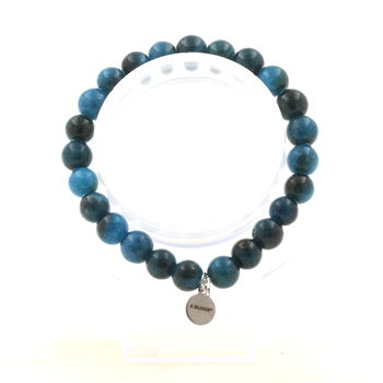Bracelet Perles Apatite 8 mm.