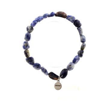 Blue Jasper from South Africa Bracelet Beads.