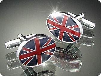 BOUTONS DE MANCHETTES drapeau anglais