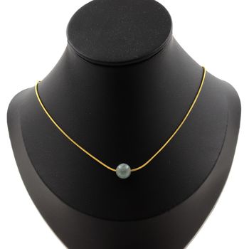 Collier 1 perle Jade 8 mm