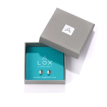 Lox Précieux Palladium Plaqué Argent Sterling 925. 1 paire.