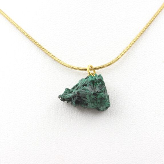 Collier Malachite brut. 9.0 ct.