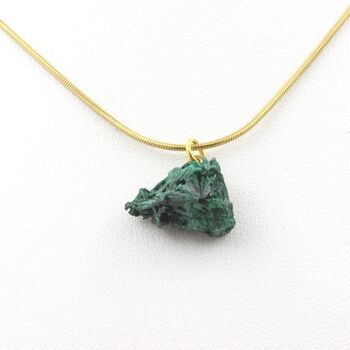 Collier Malachite brut. 9.0 ct.