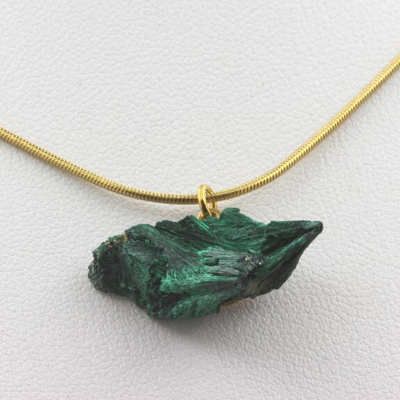 Collier Malachite brut. 11.0 ct.