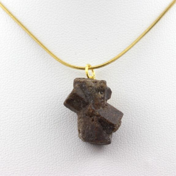 Raw Staurolite Necklace. 26.0 ct.