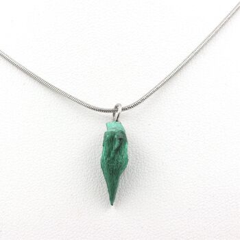 Collier Malachite brut. 5.05 ct.