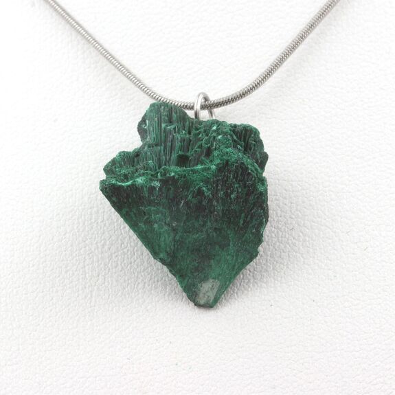 Collier Malachite brut. 31.75 ct.