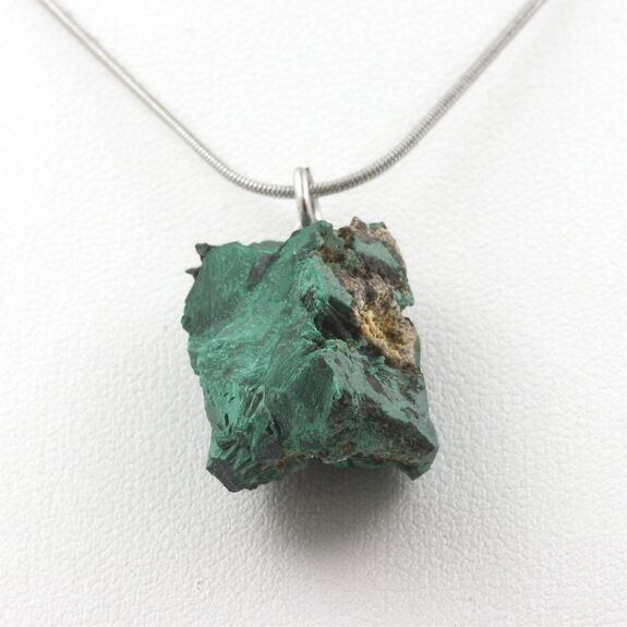 Collier Malachite brut. 50.05 ct.