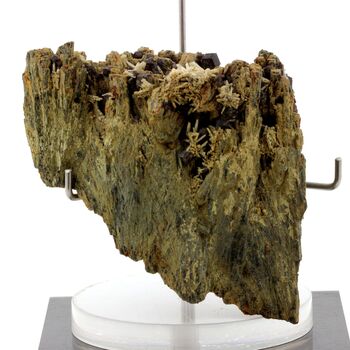 Andradite Garnet + Hedenbergite + Prase Quartz. 2042.10 ct.