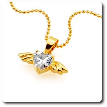 1x7 mm Simulated Diamond Pendant