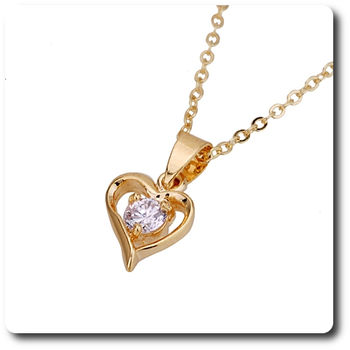 5 mm Simulated Diamond Pendant