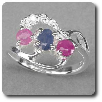 SAPPHIRE RUBY RING