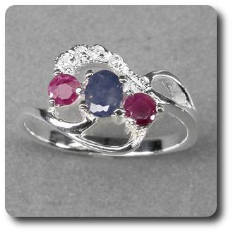SAPPHIRE RUBY RING