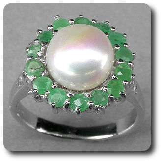 Pearl & Emerald Ring