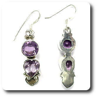 PURPLE AMETHYST EARRINGS