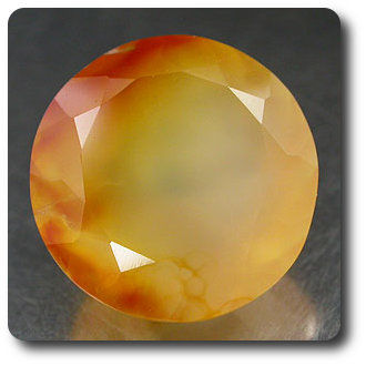 4.79 cts CALCEDOINE BLANC ORANGE