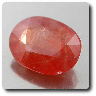 1.61 cts  SAPHIR ORANGE .SI2
