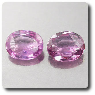 0.86CT. 2 pcs NATURAL PINK SAPPHIRE . VS-SI1