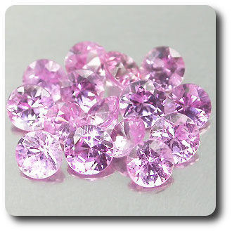 1.40CT. 15 pcs NATURAL PINK SAPPHIRE . VS-SI1