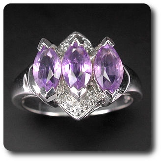 Purple Amethyst Ring
