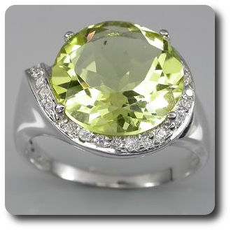 YELLOW QUARTZ RING