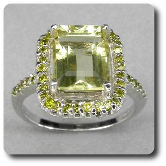 YELLOW QUARTZ RING