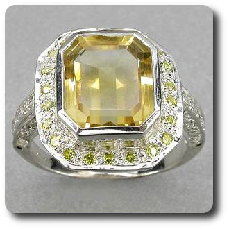YELLOW CITRINE RING