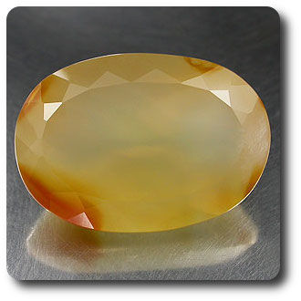 23.14 cts CALCEDOINE BLANC JAUNE