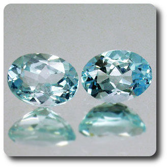 3.30CT. 2 pcs BLUE TOPAZ