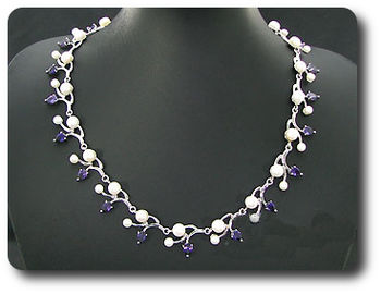 Pearl & Purple Amethyst Necklace
