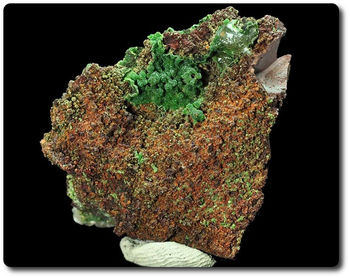 28.60 grammes CONICHALCITE & CALCITE